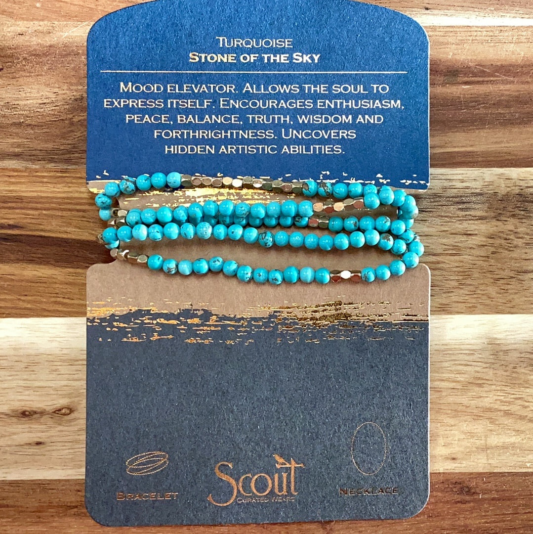 Scout stone wrap bracelet…stone of the sky