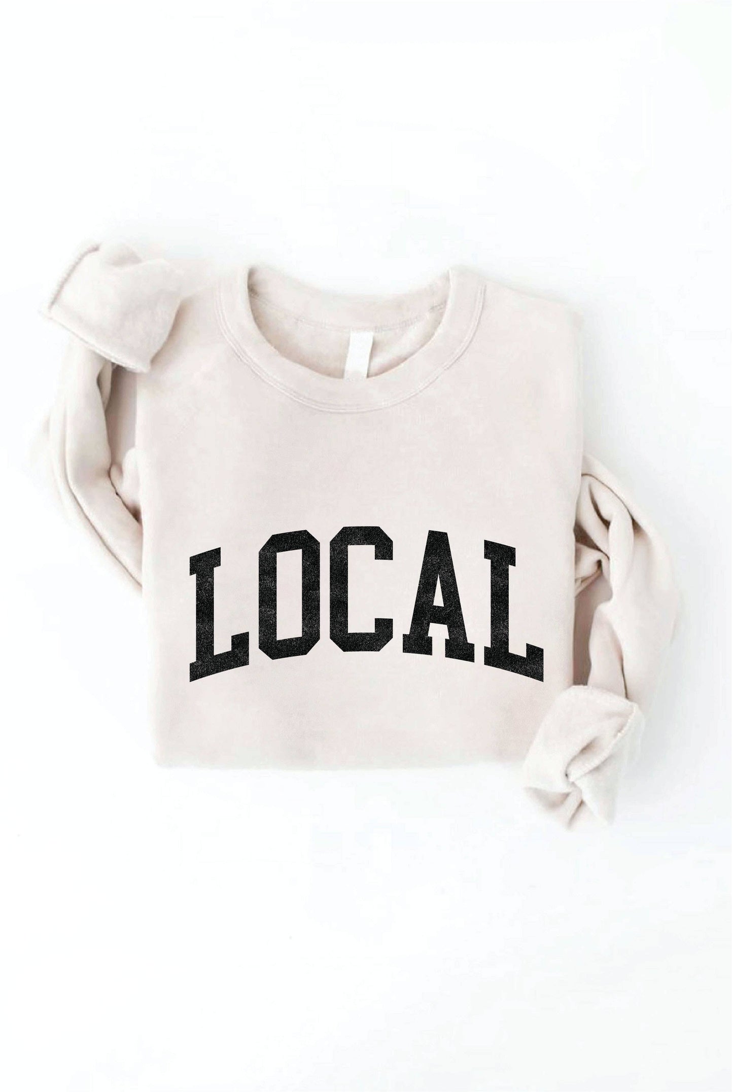 LOCAL graphic sweatshirt: XL / MAROON