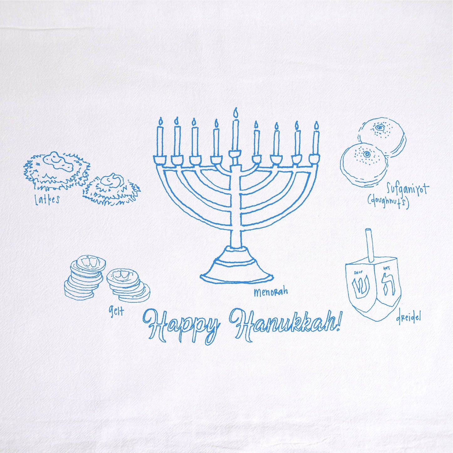 Hanukkah Tea Towel