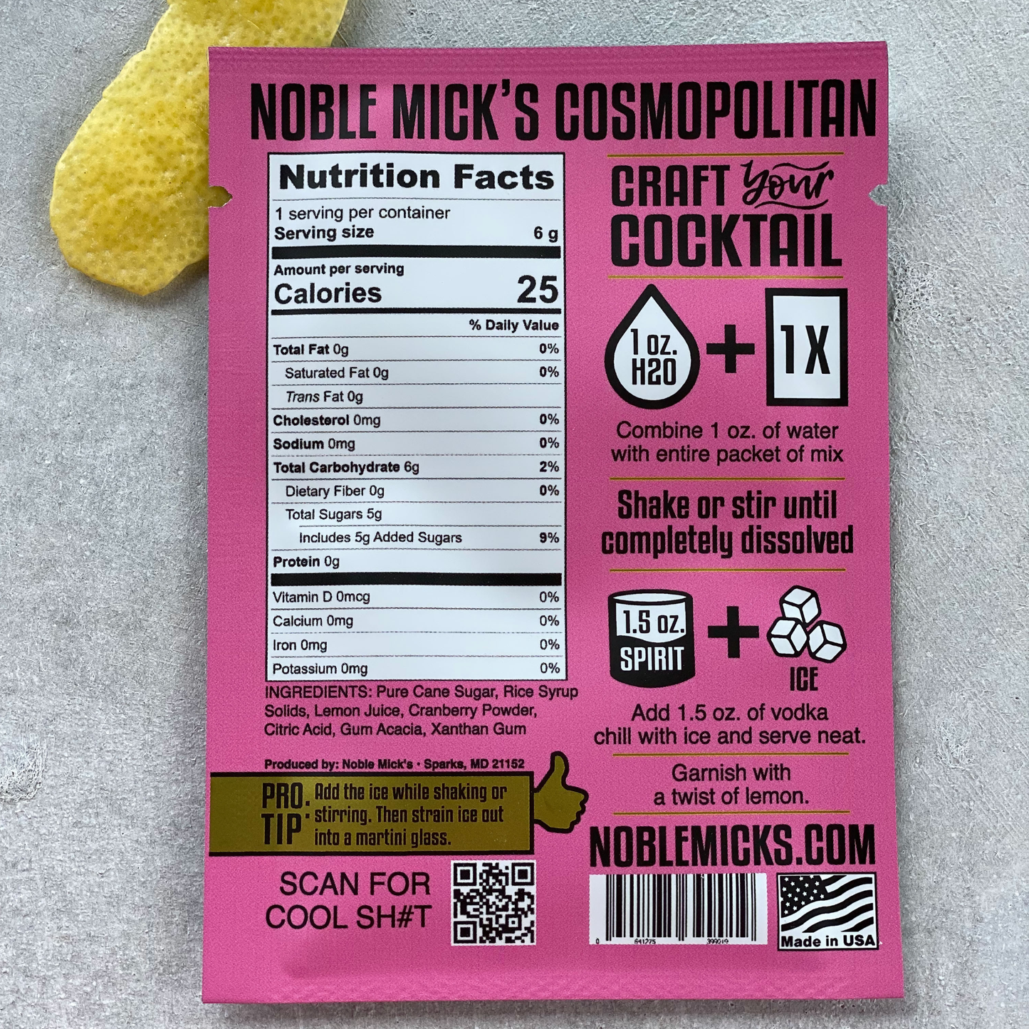 Cosmopolitan Single Serve Craft Cocktail