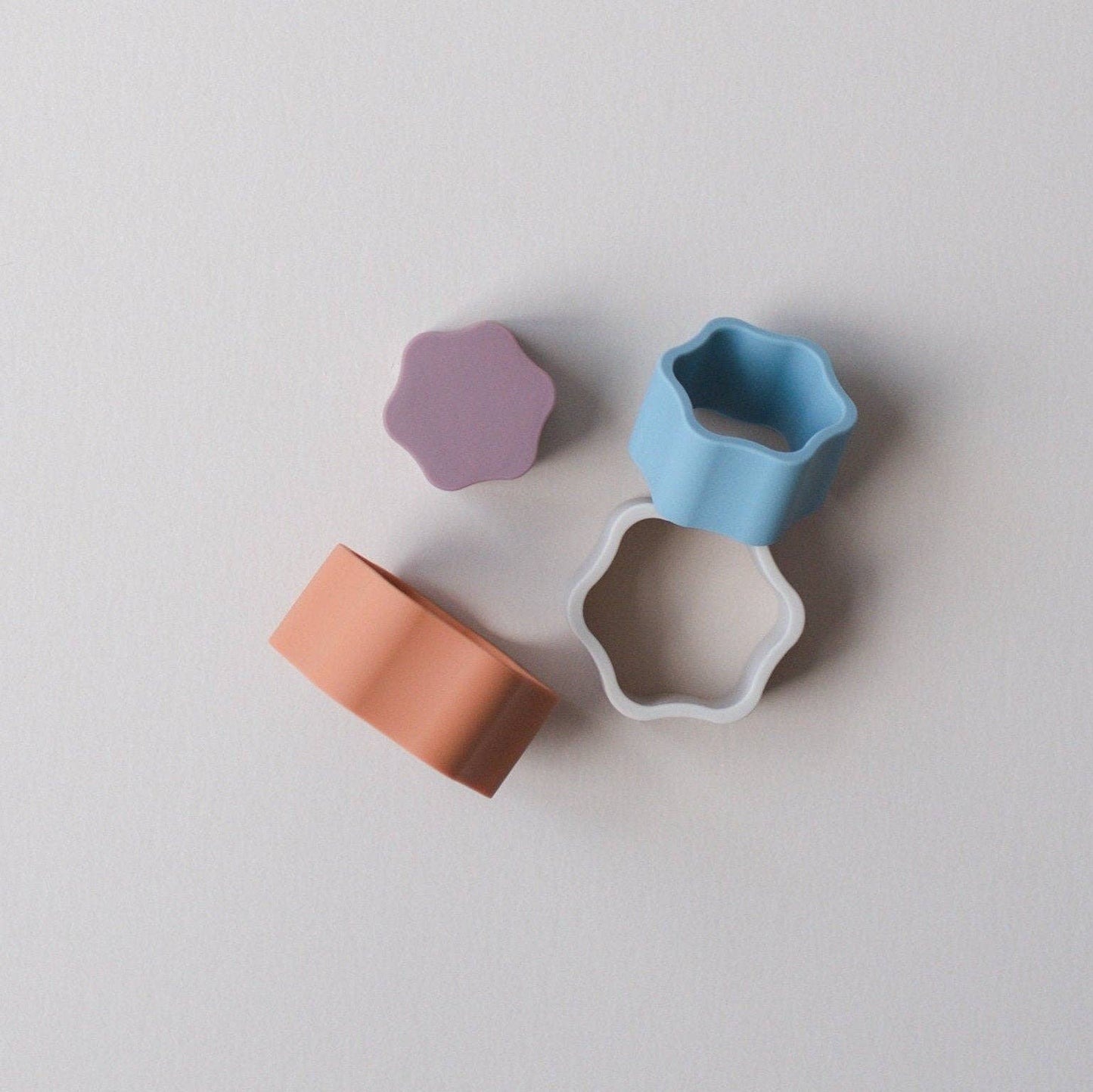 Silicone Flower Stacker: Orange