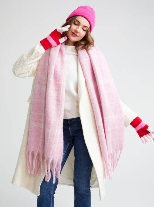 ISADORA SCARF, BLUSH