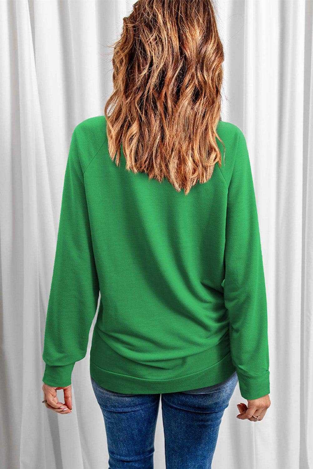 St Patricks Lucky Graphic Sweatshirt: XL / Green