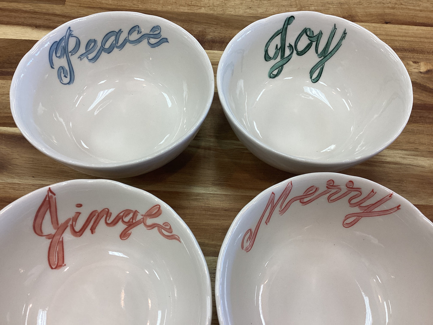 4 1/2” bowl with word/4 styles