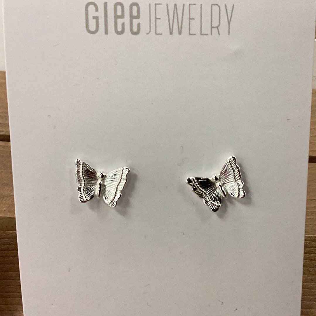 Glee Mariposa studs silver