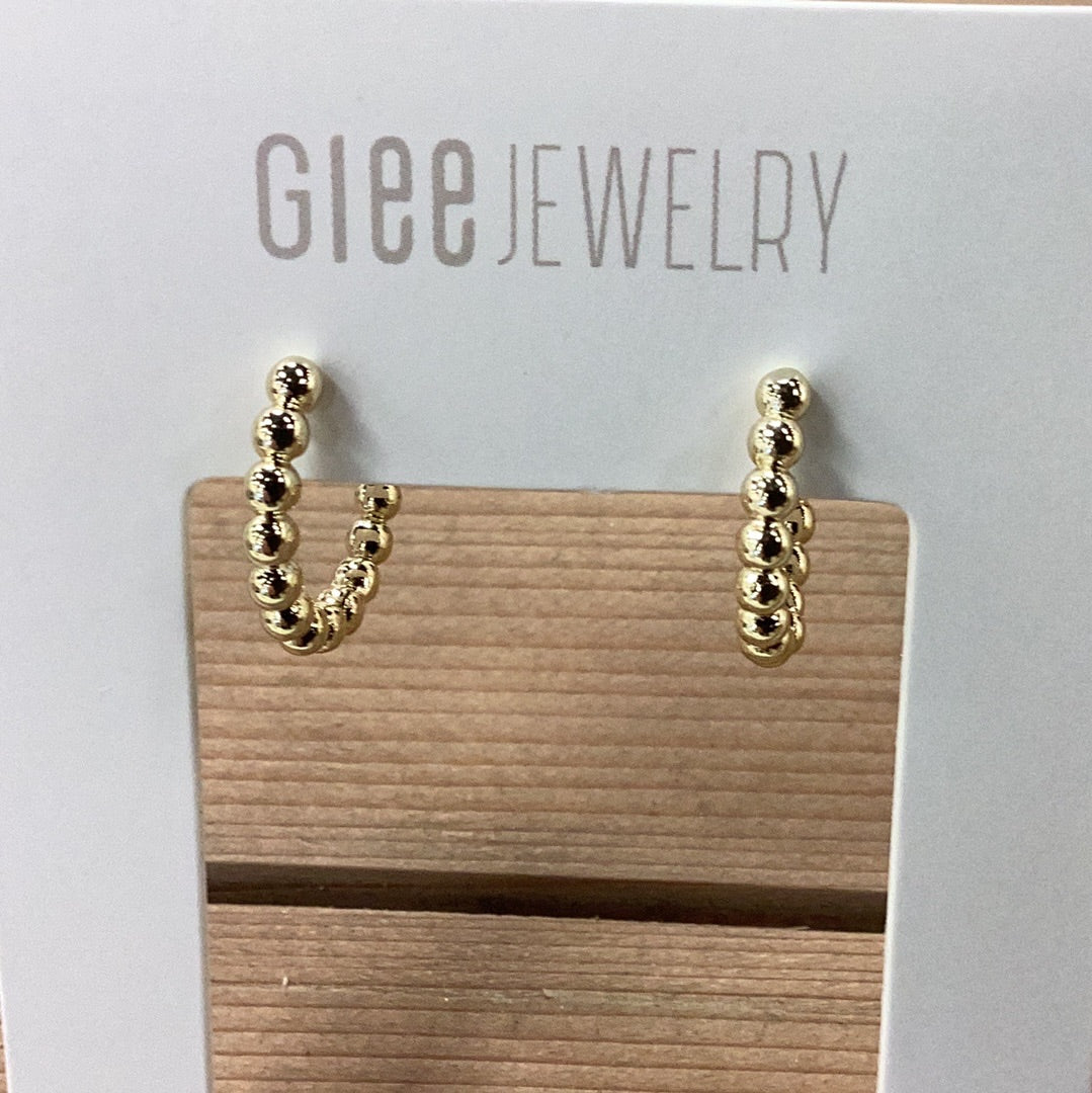 Glee Pinpoint hoops gold