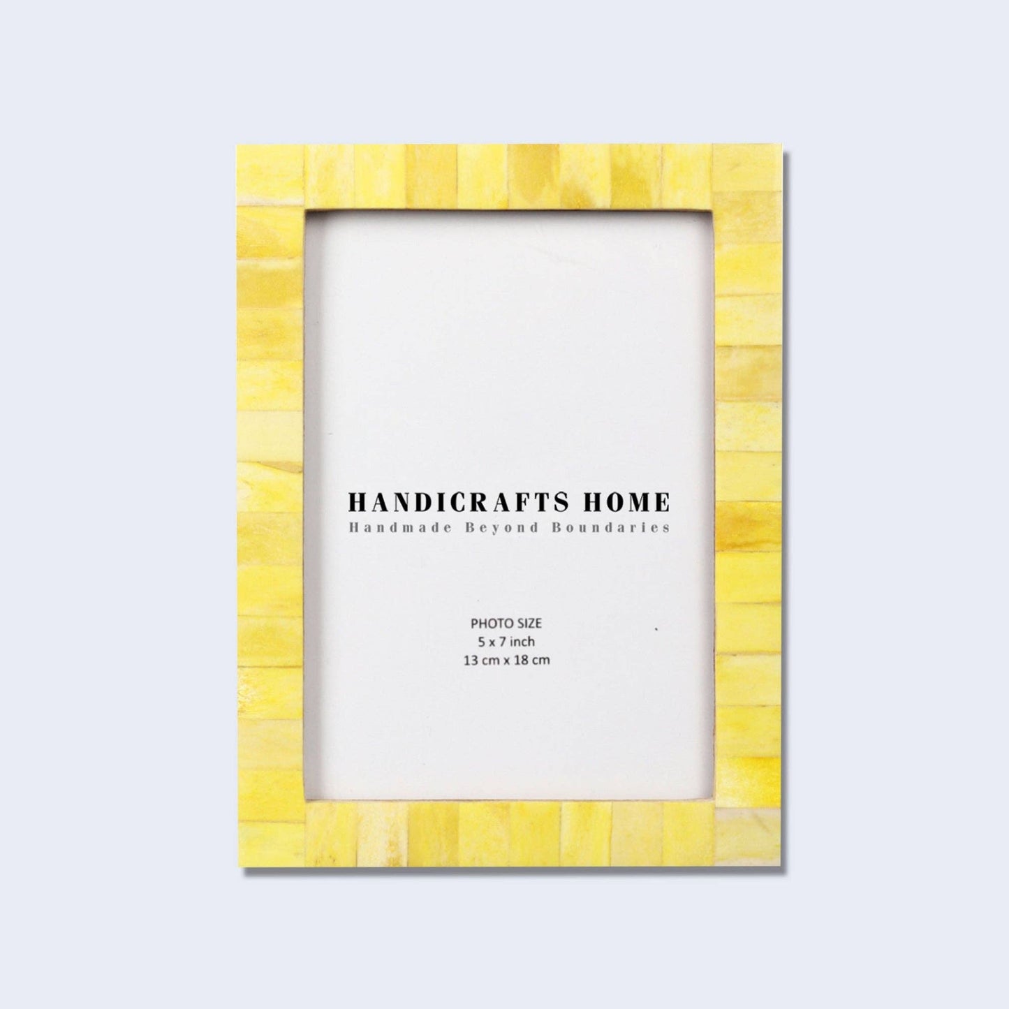 Photo Frames Chic Bone Inlay Yellow 5x7 Inch: Yellow