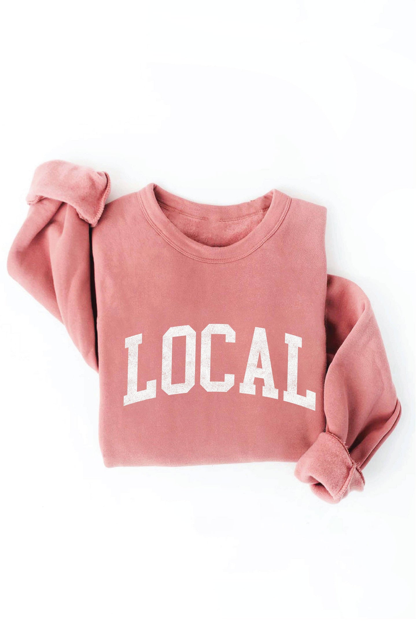 LOCAL graphic sweatshirt: XL / MAROON