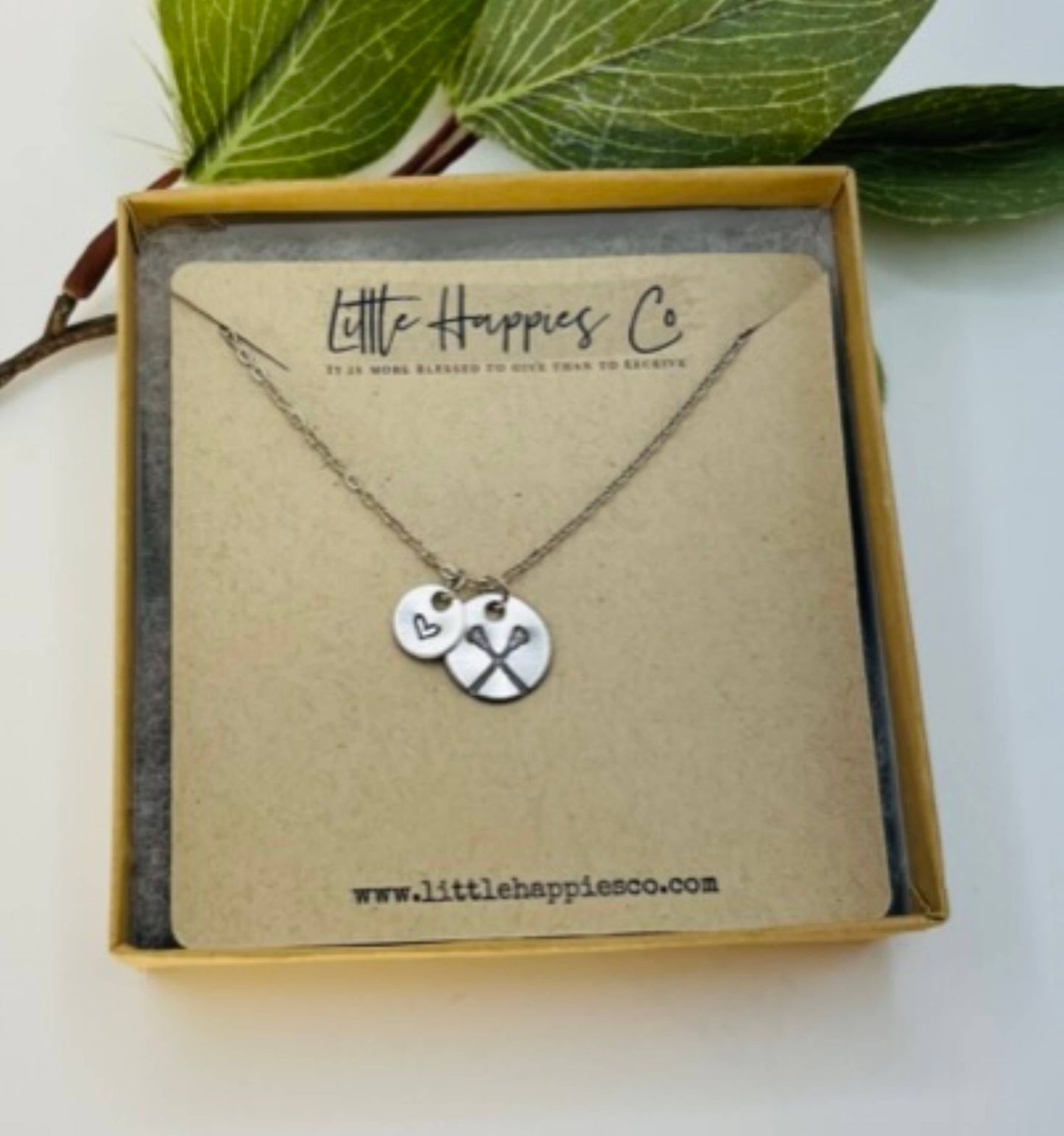 Lacrosse Necklace, Lacrosse Gift, Lacrosse Mom, Graduation: Silver