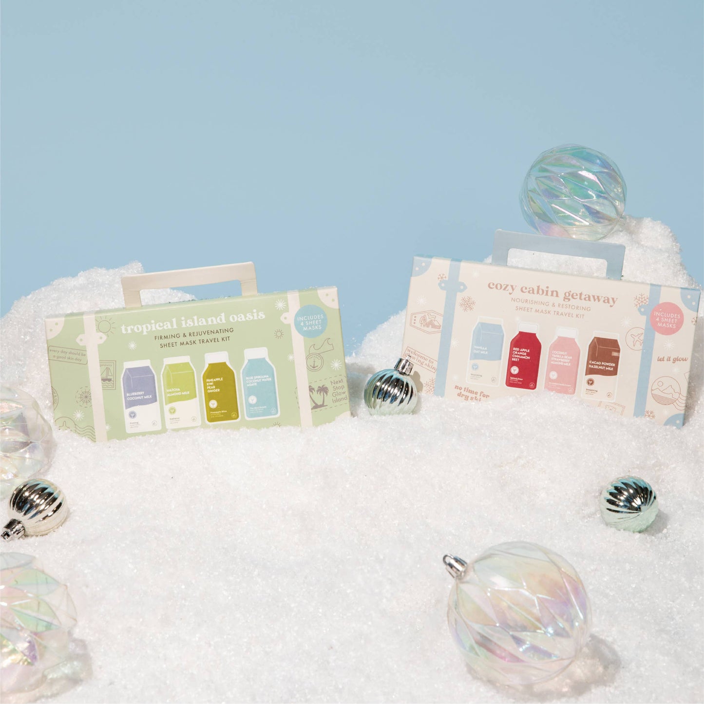 Cozy Cabin Getaway Nourishing Sheet Mask Travel Kit