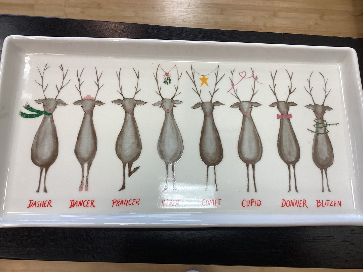 Platter with Santa’s reindeer