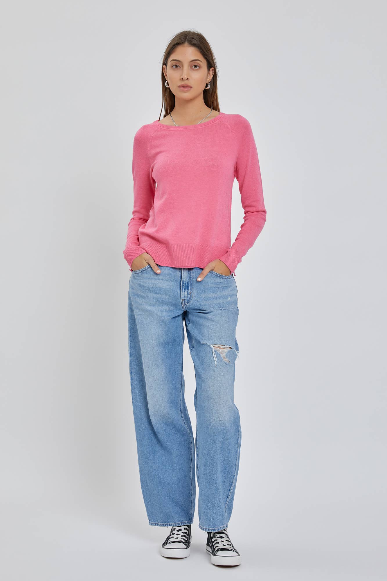 The Camille Sweater: Small / Cobalt