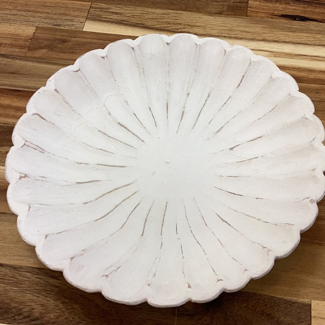 Creative coop wooden shell bowl tray