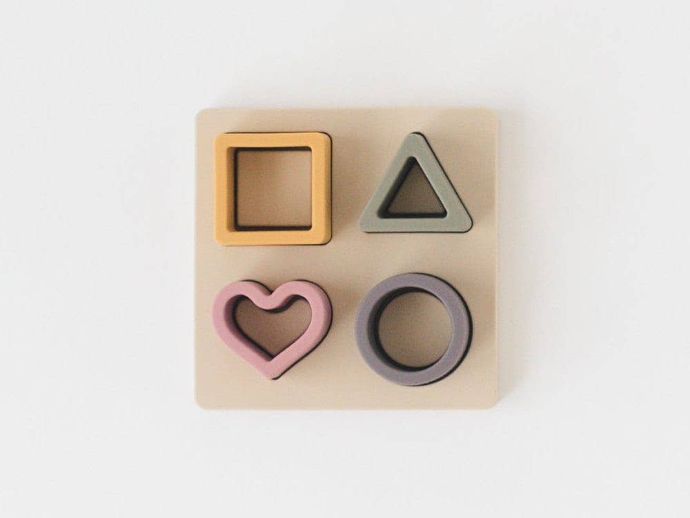 Silicone Shape Puzzle: Blue