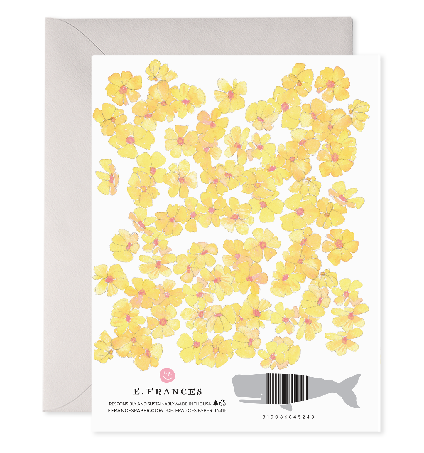 Yellow Flowers | Thank You Greeting Card