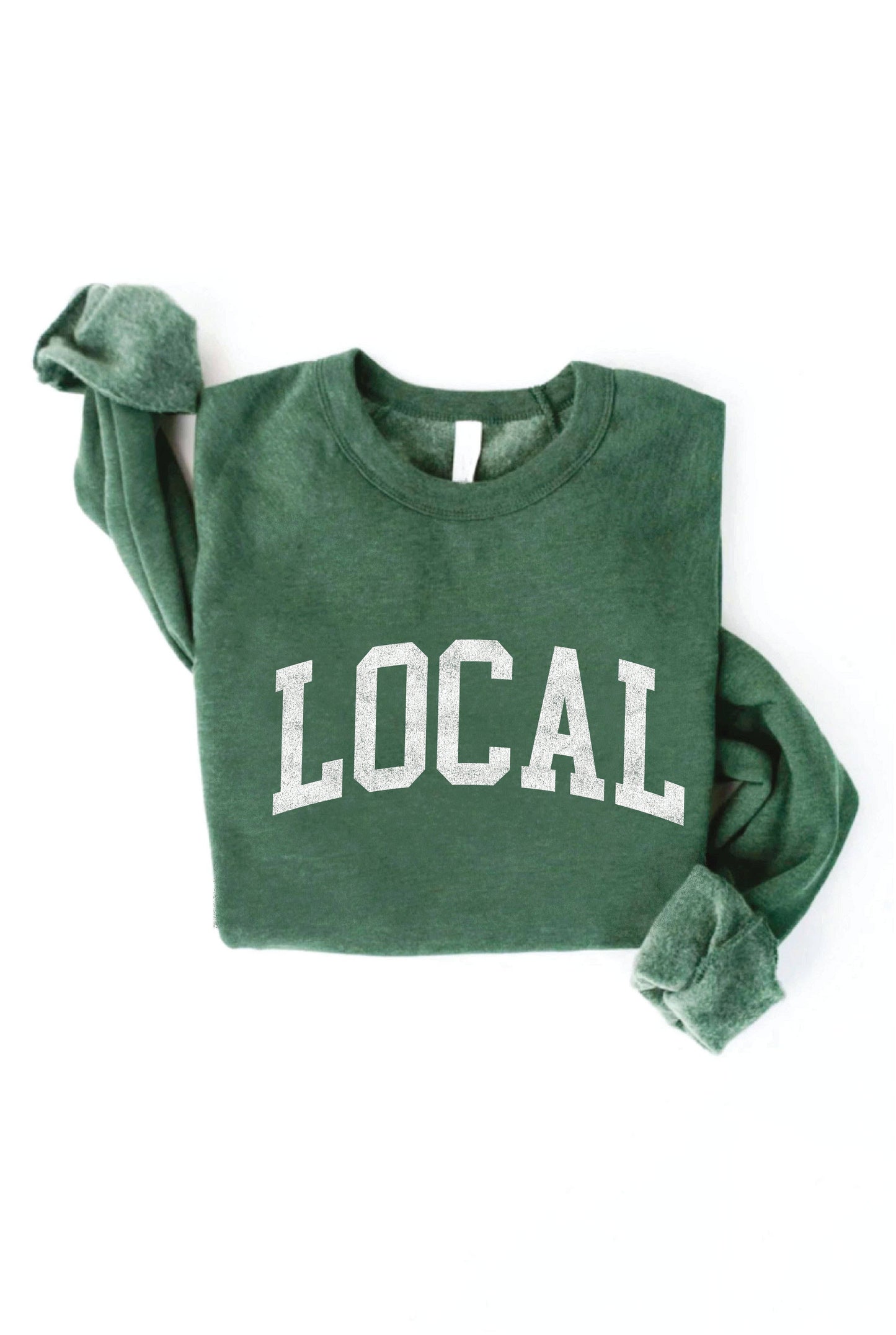 LOCAL graphic sweatshirt: XL / MAROON