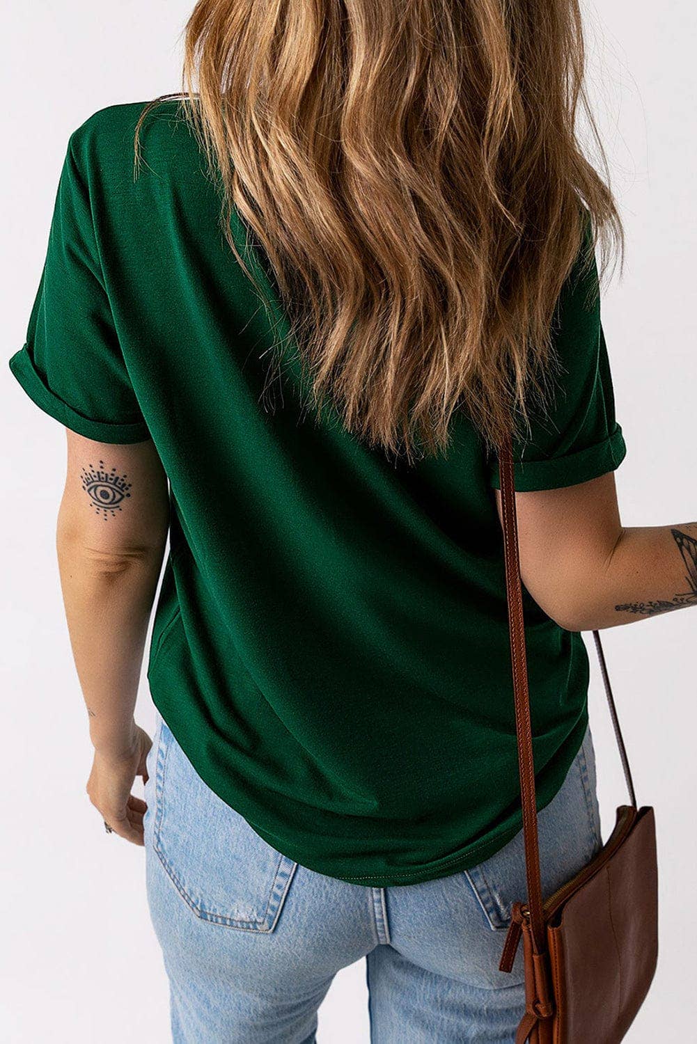 LUCKY Clover Round Neck T Shirt: XL / Green