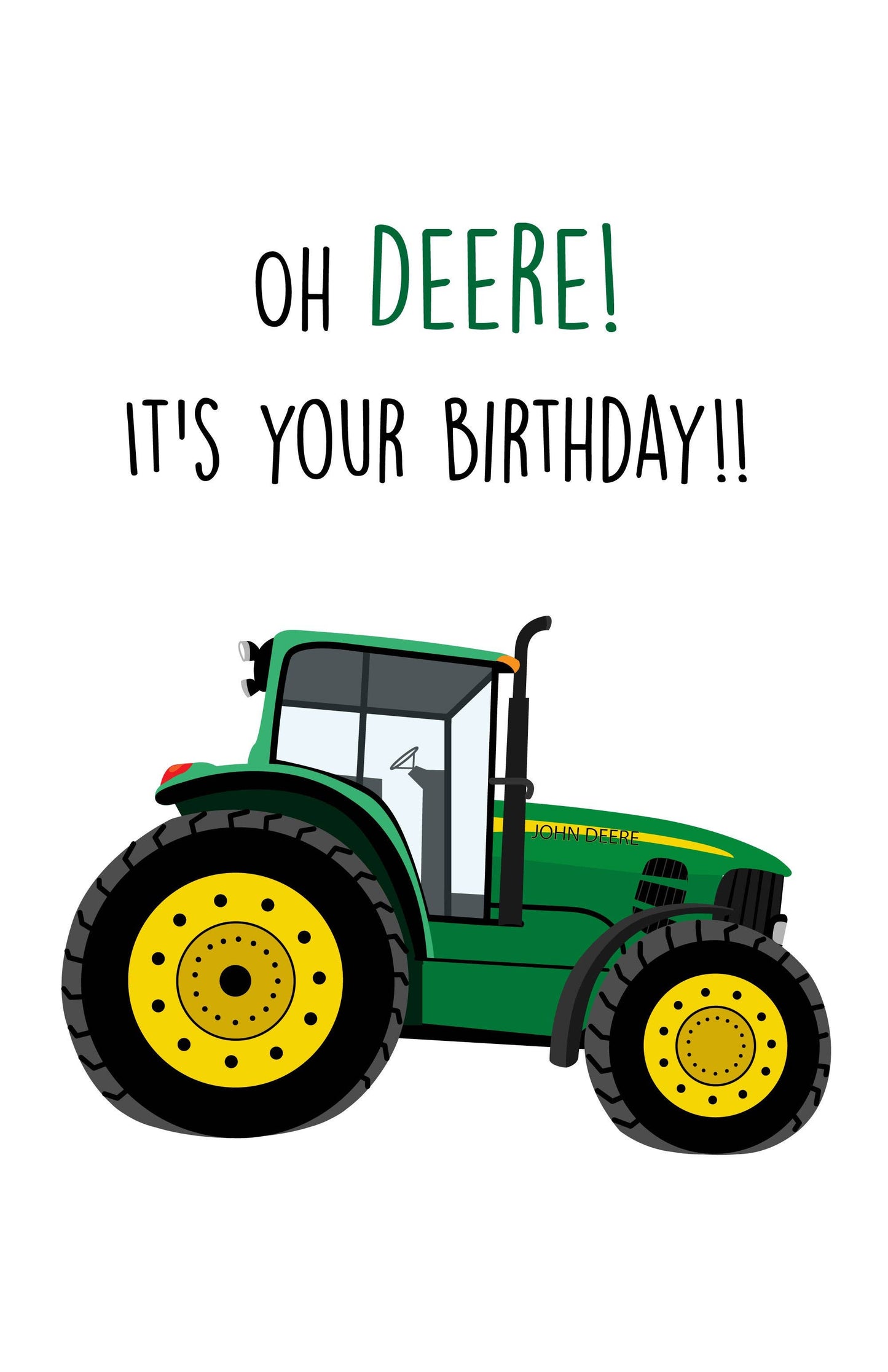 John Deere Birthday Card