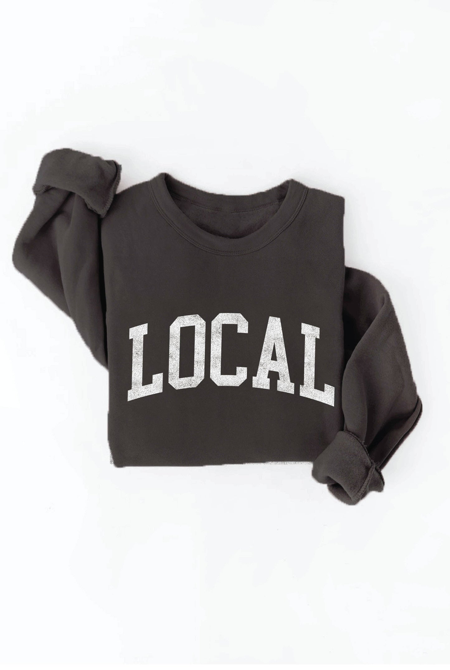 LOCAL graphic sweatshirt: XL / MAROON