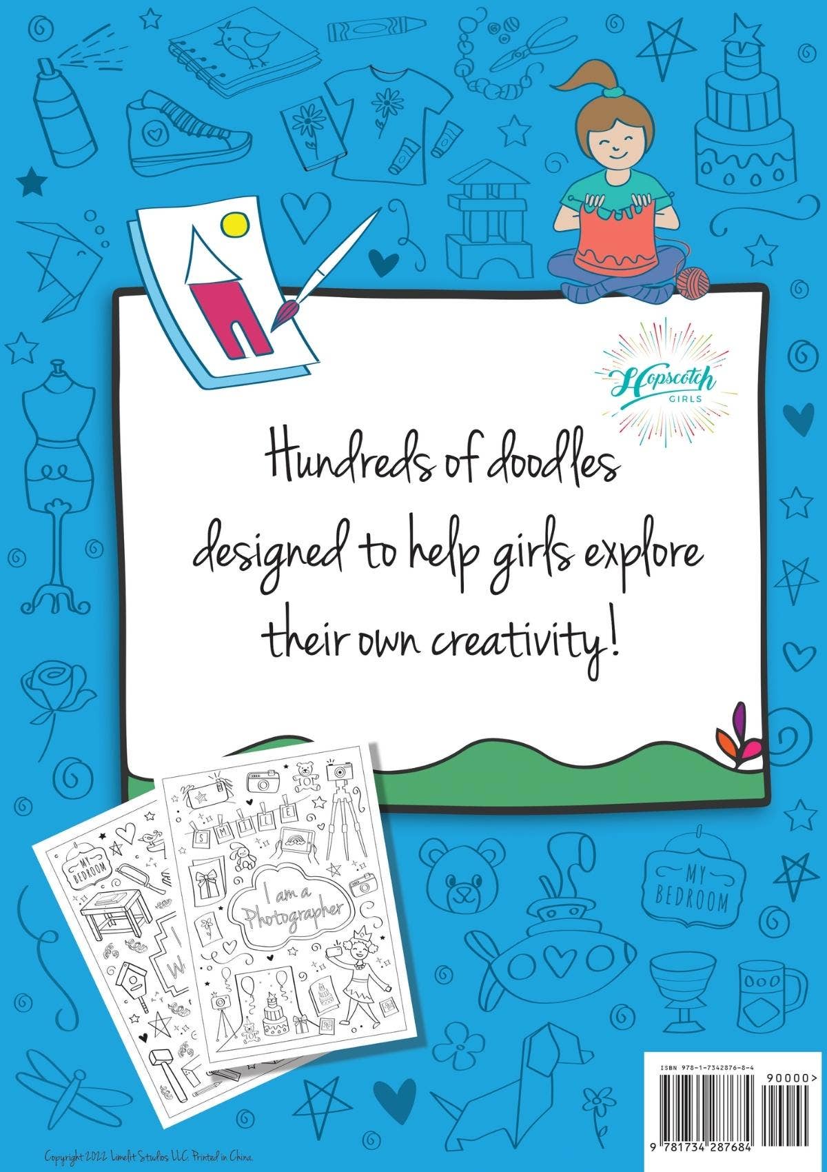 Coloring Book for Girls - "I Am Creative"