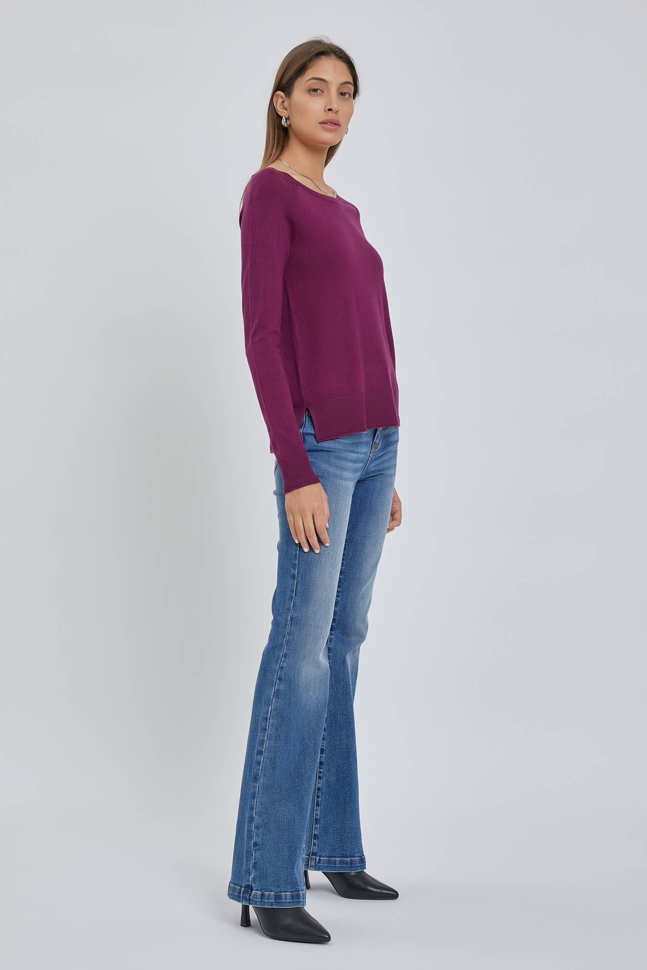The Camille Sweater: Small / Cobalt