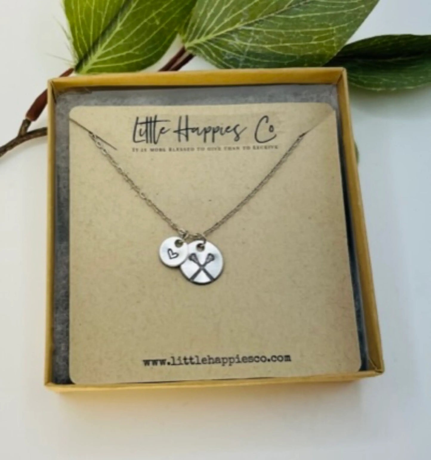 Lacrosse Necklace, Lacrosse Gift, Lacrosse Mom, Graduation: Silver