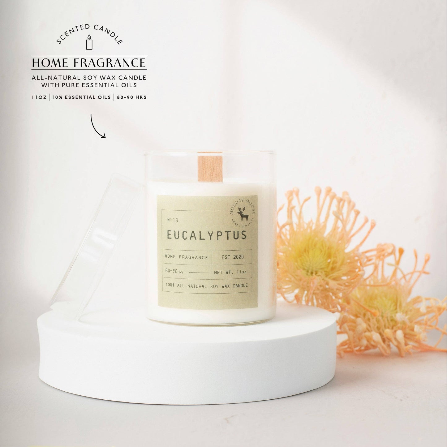 Sun Candle N. 19 (Eucalyptus, 11 oz.)