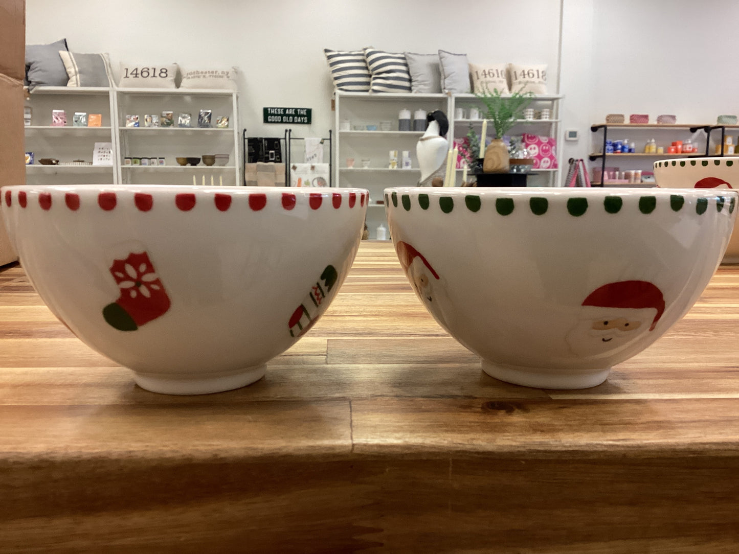 Holiday cheer snack bowl, 2 styles