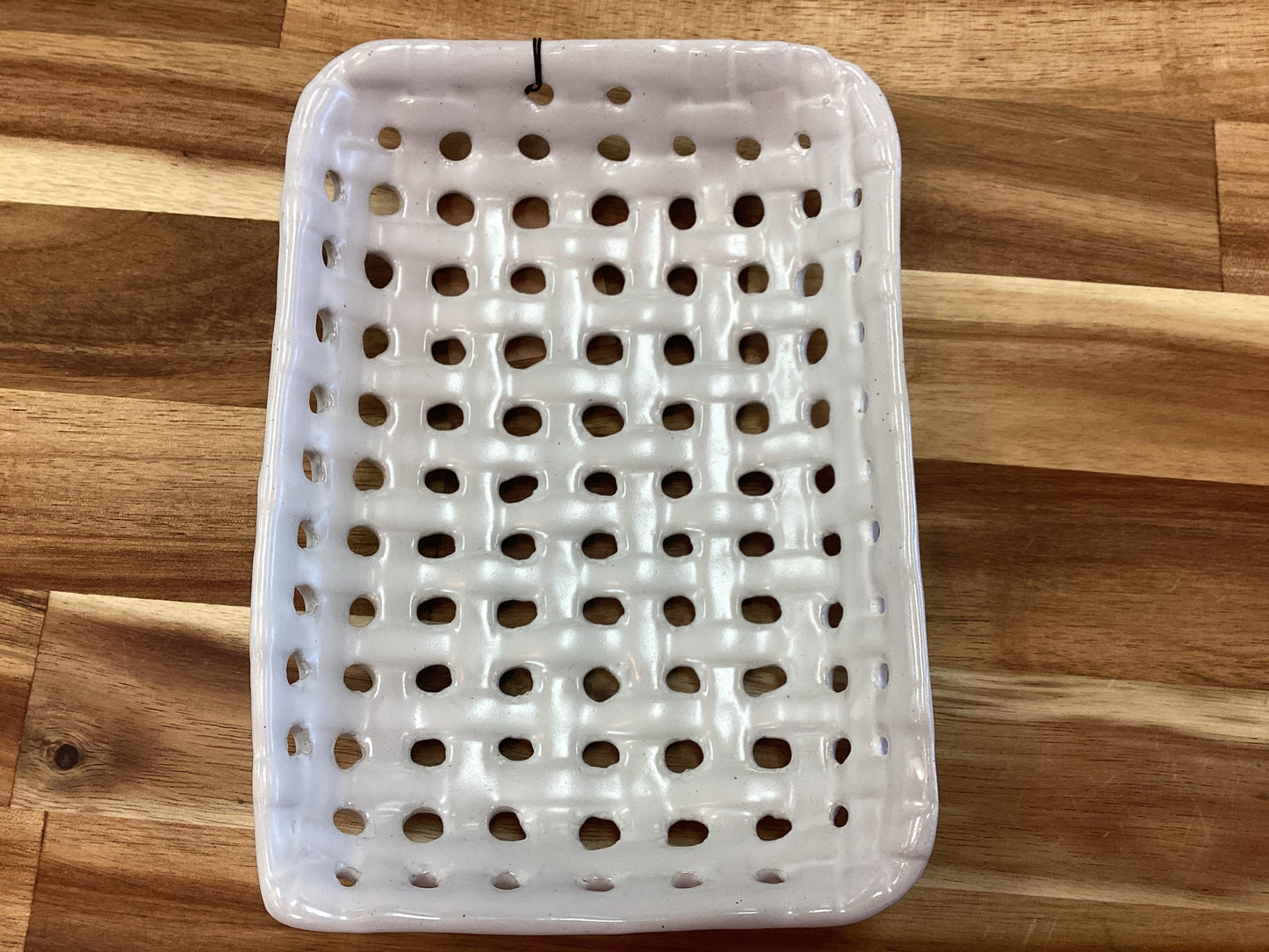Rectangle lattice basket dish