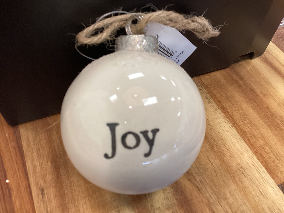 Joy ornament