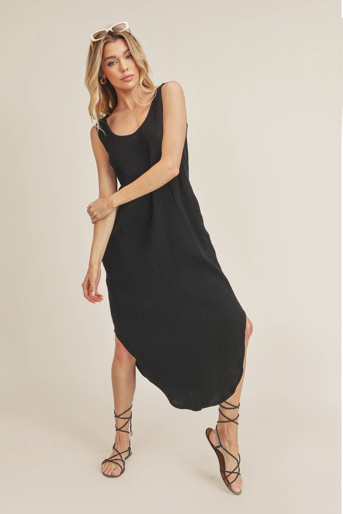 420AS Daisy Dress: S / Dress / Blue Billow