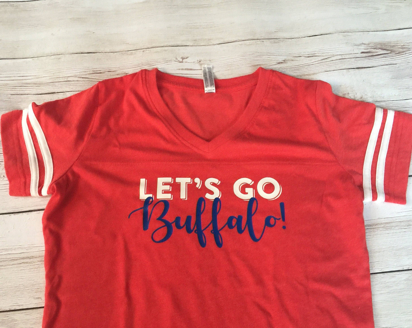 Bills Shirt for her | Buffalo shirt for her | plus size: Blue / L