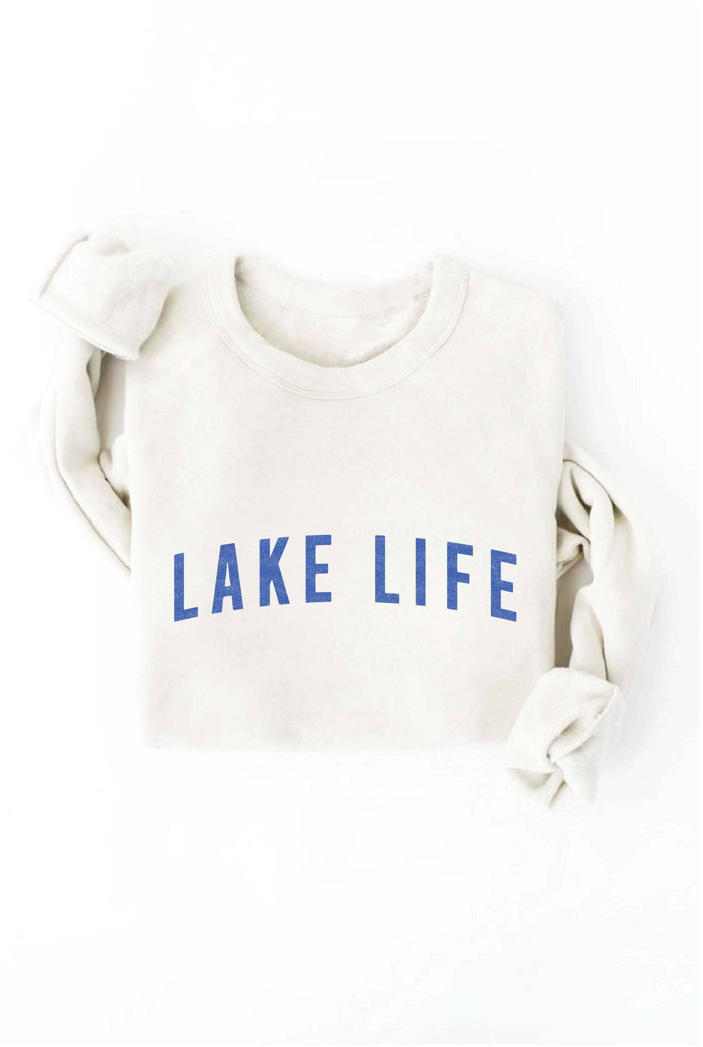 LAKE LIFE Graphic Sweatshirt: L / HEATHER ROYAL