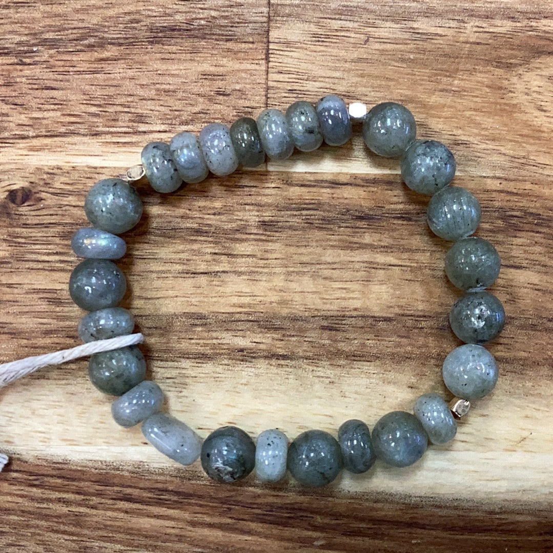 Scout stone stacking bracelet…labradorite