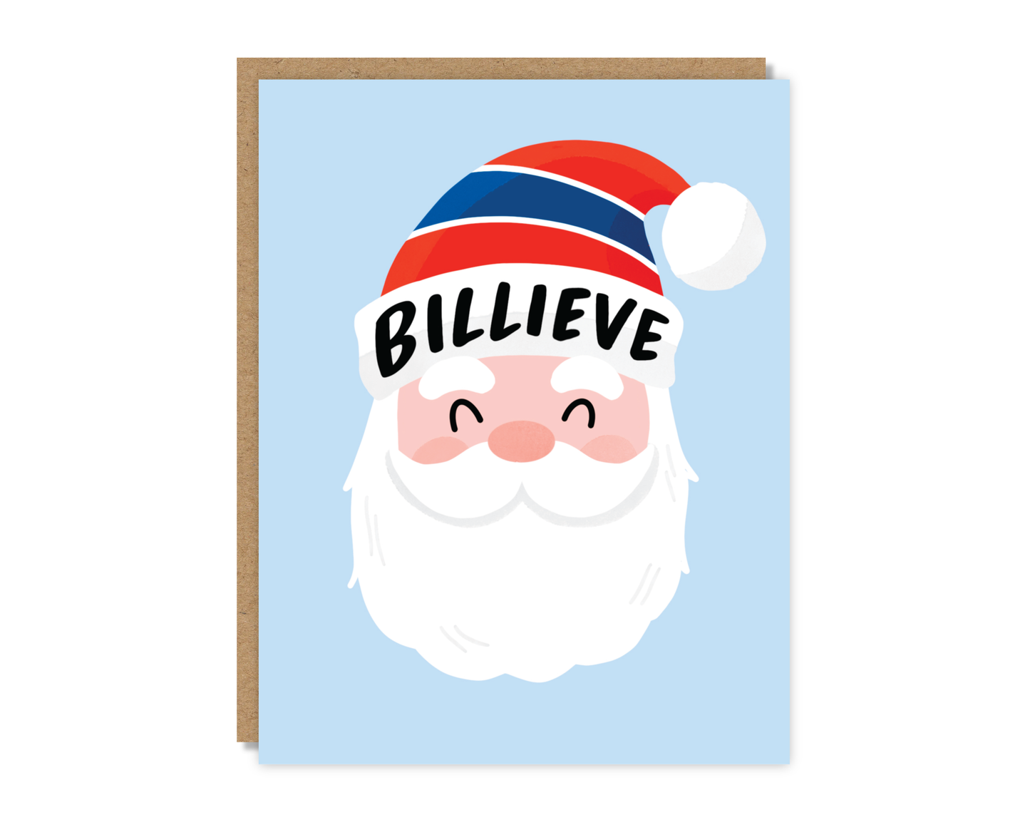 Billieve Buffalo Bills Santa Card