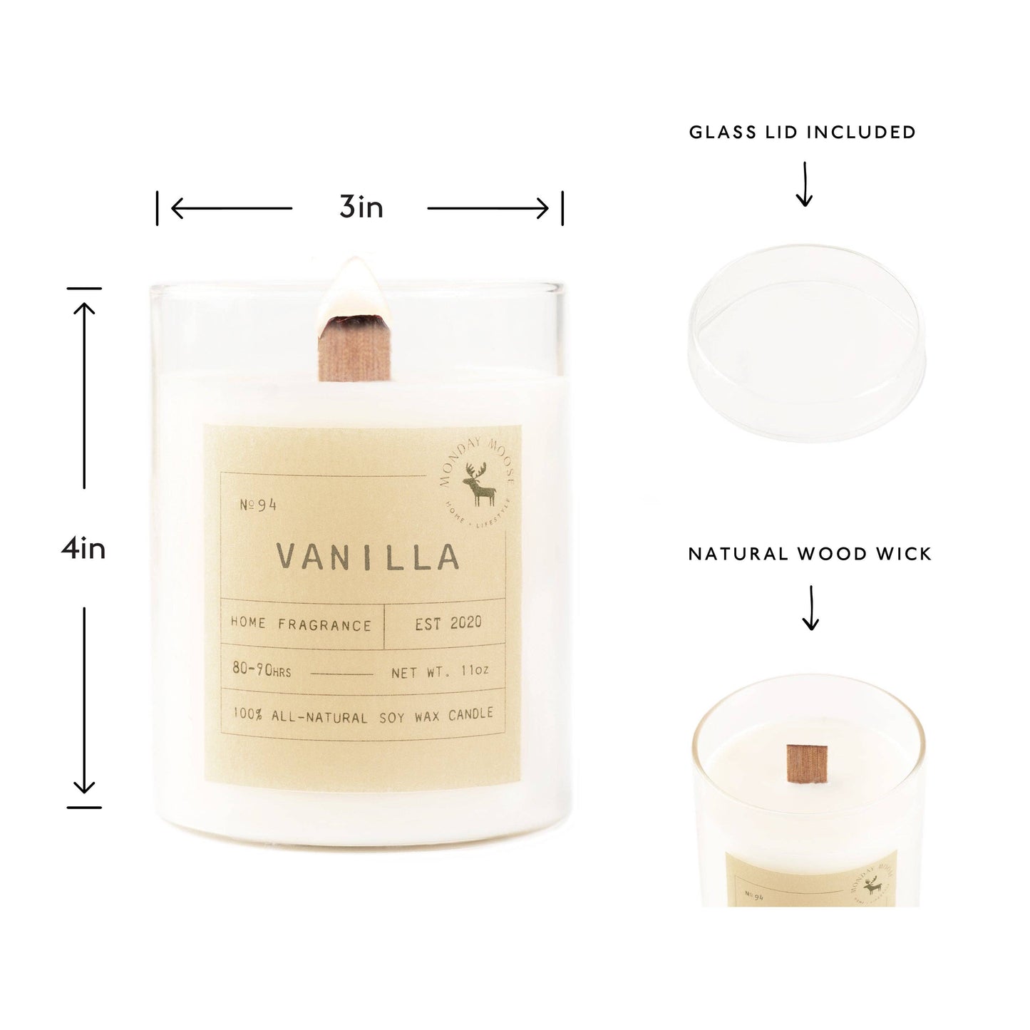Sun Candle N. 94 (Vanilla, 11 oz.)