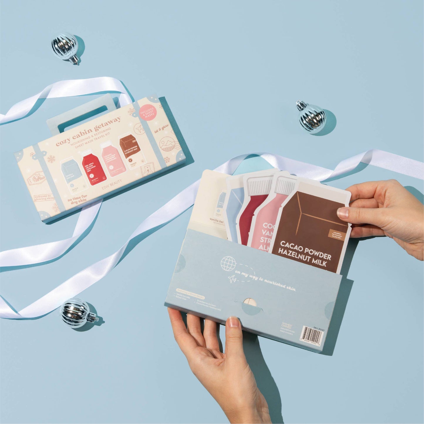 Cozy Cabin Getaway Nourishing Sheet Mask Travel Kit