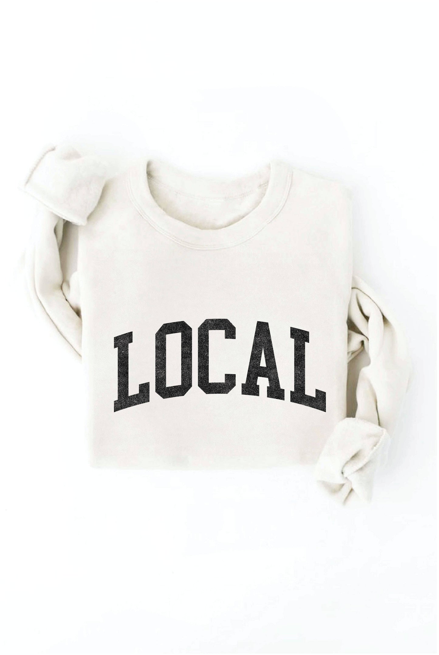 LOCAL graphic sweatshirt: XL / MAROON
