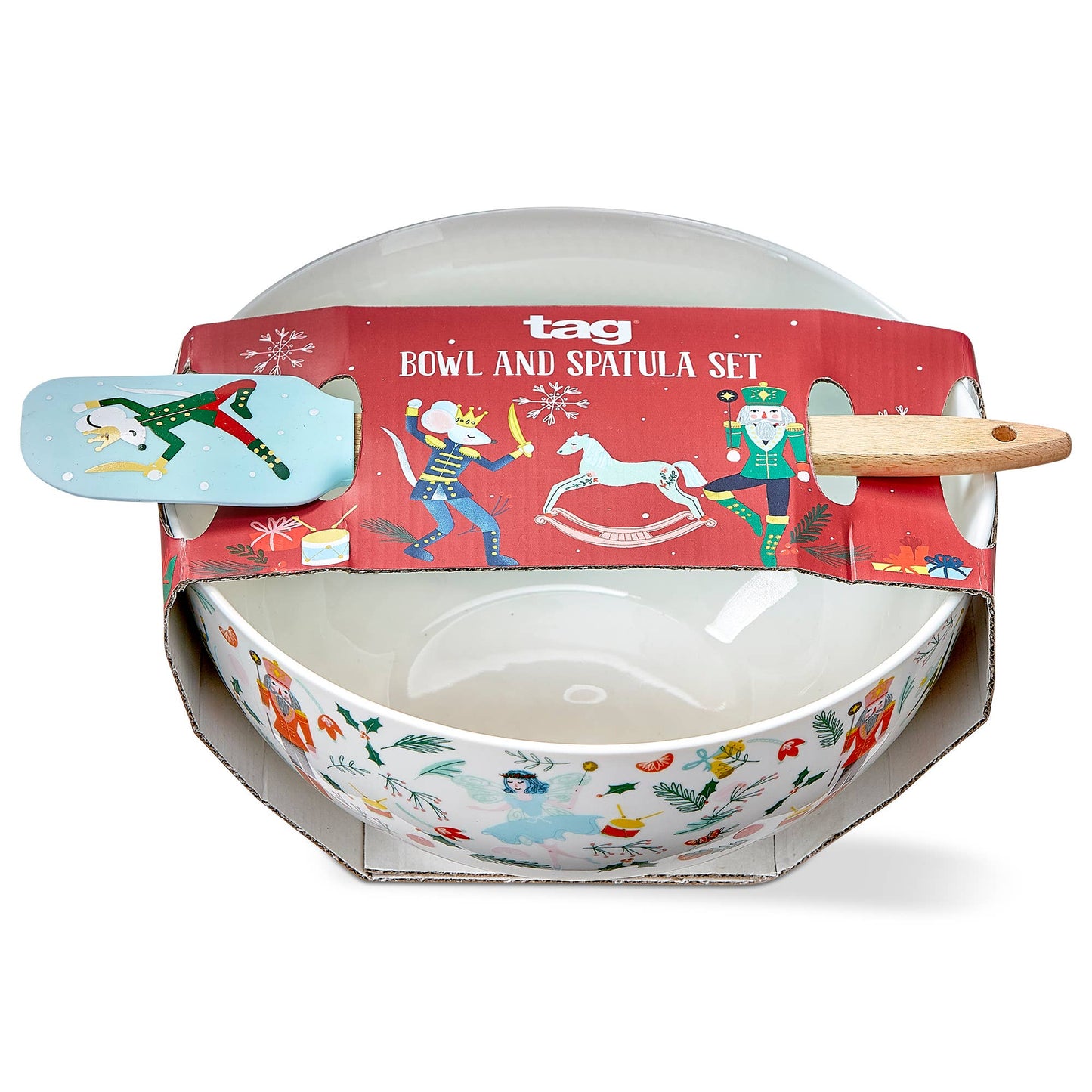 SALE Christmas Nutcracker Bowl & Spatula Set of 2 - Multi