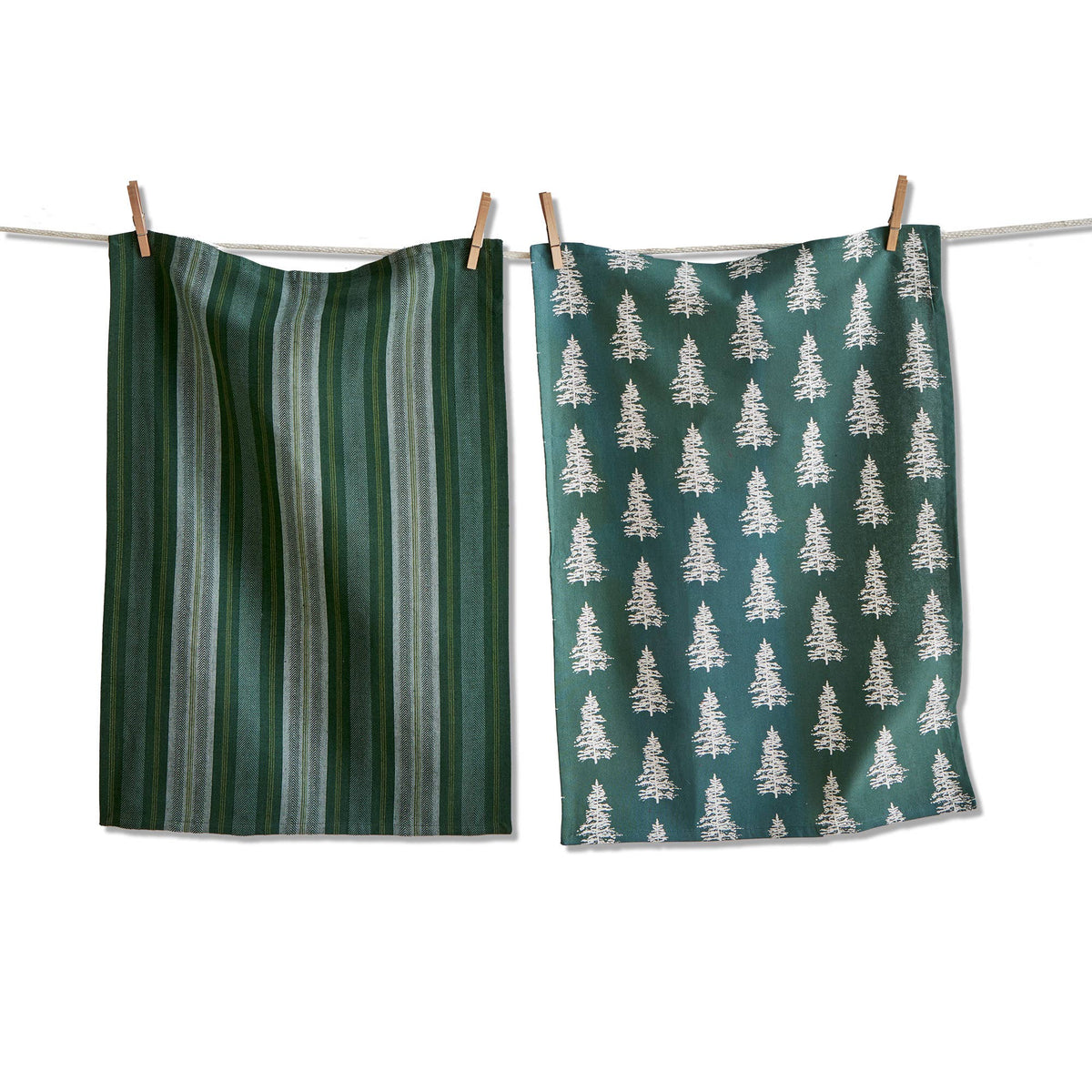Wilde Pine Tree Dishtowel Kitchen Towel Set of 2