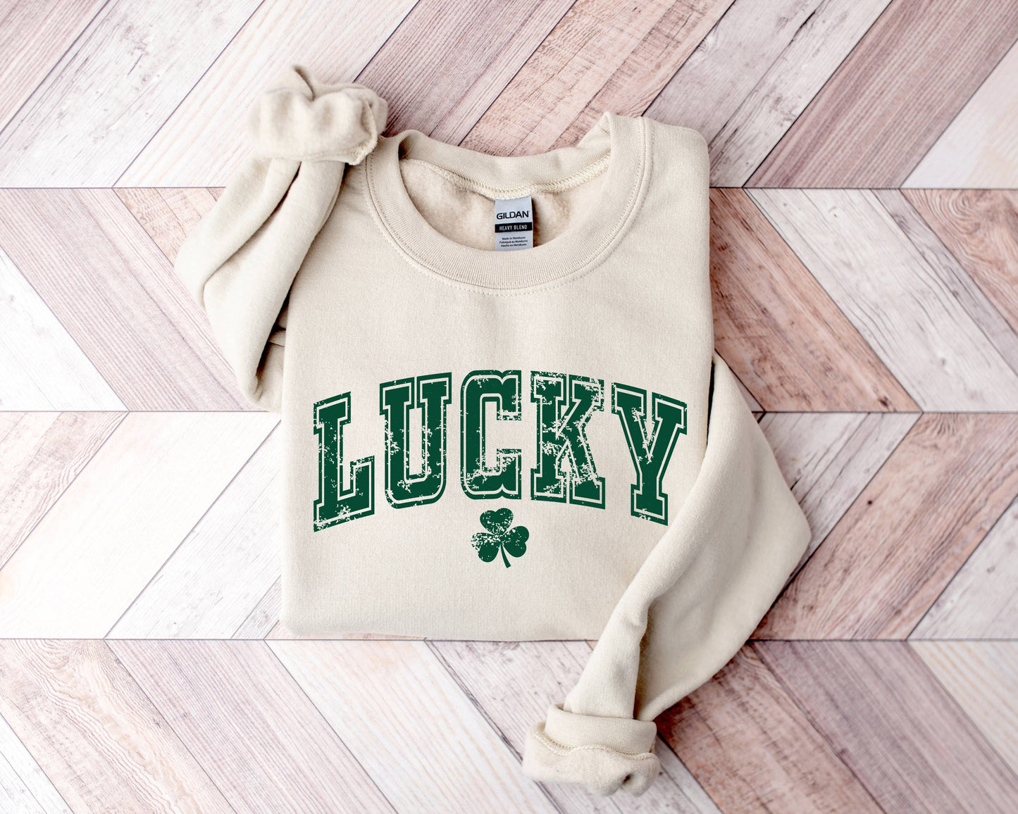 St Patrick's Day Shirt - Lucky Shirt - Shamrock Shirt: Small…Heather Gray