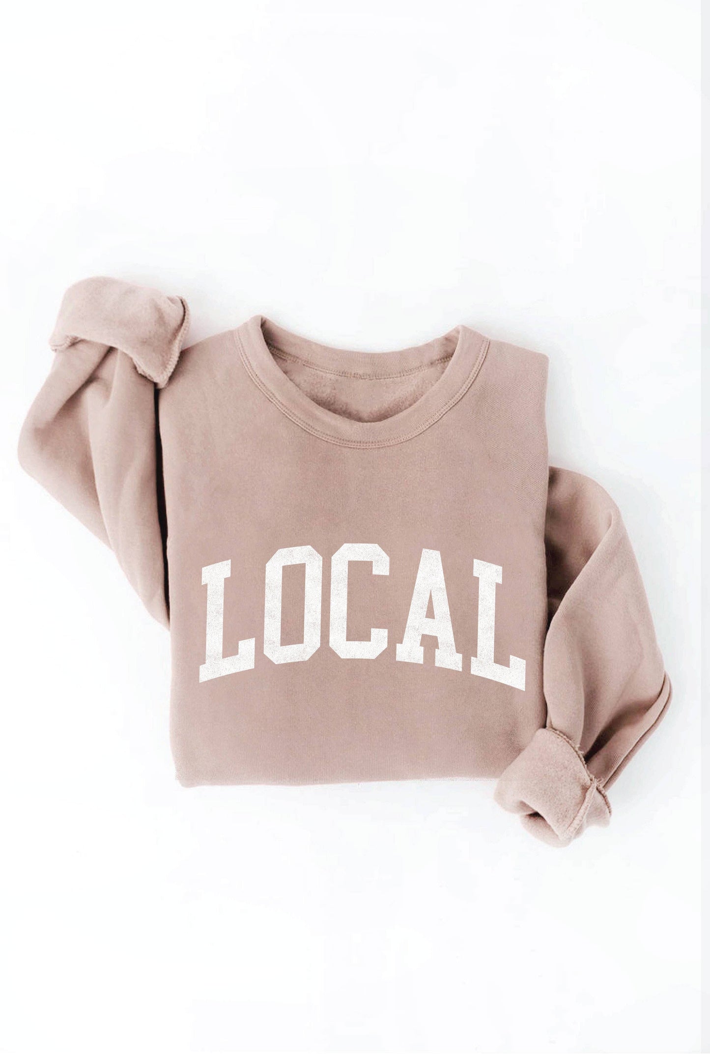 LOCAL graphic sweatshirt: XL / MAROON
