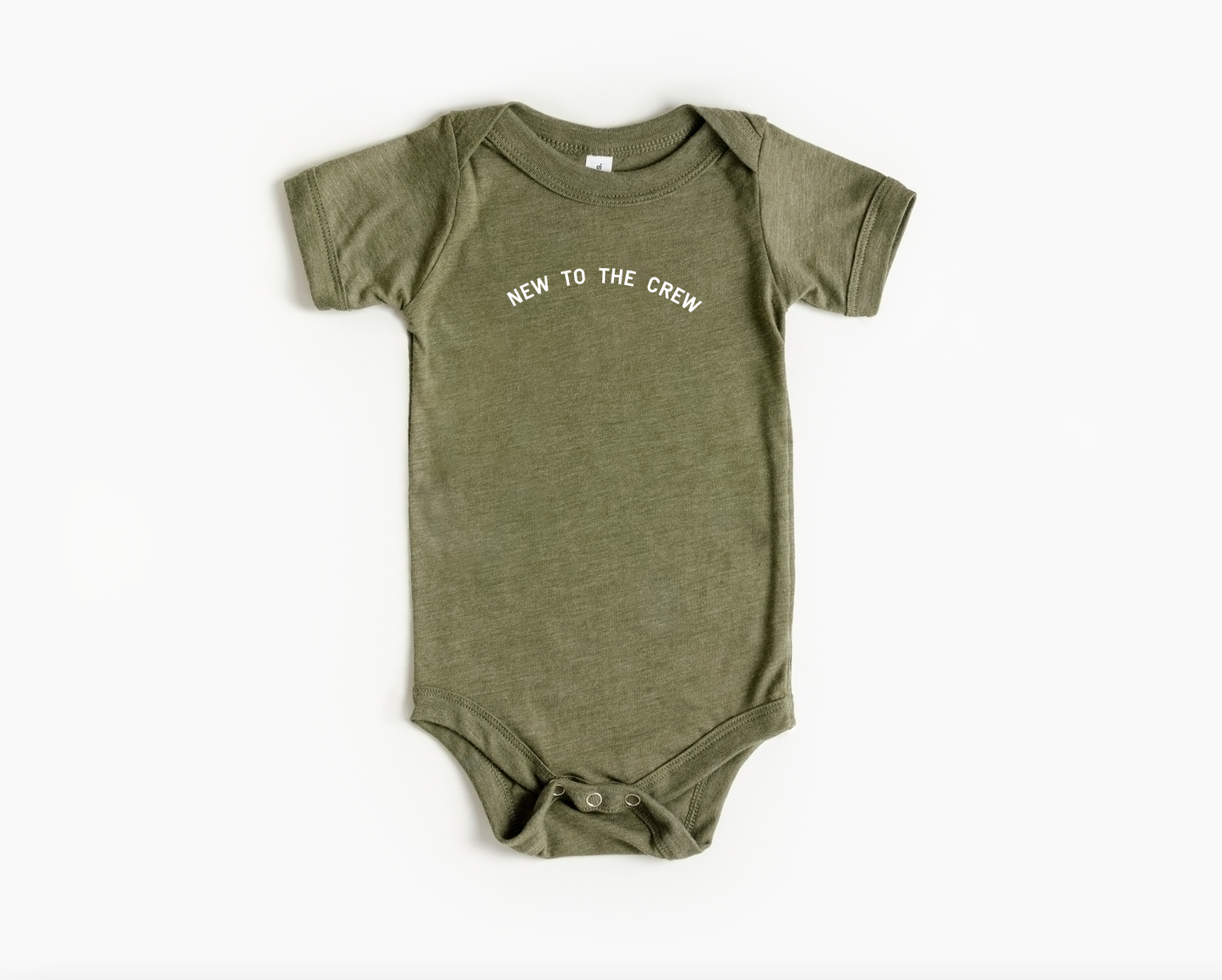 New to the Crew Onesie: 3-6Months / Olive Green