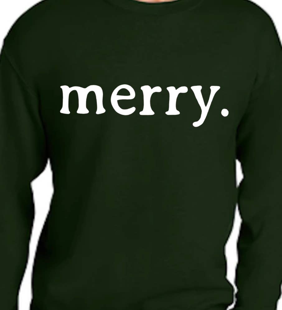 Merry - Sweatshirt: Large / Green