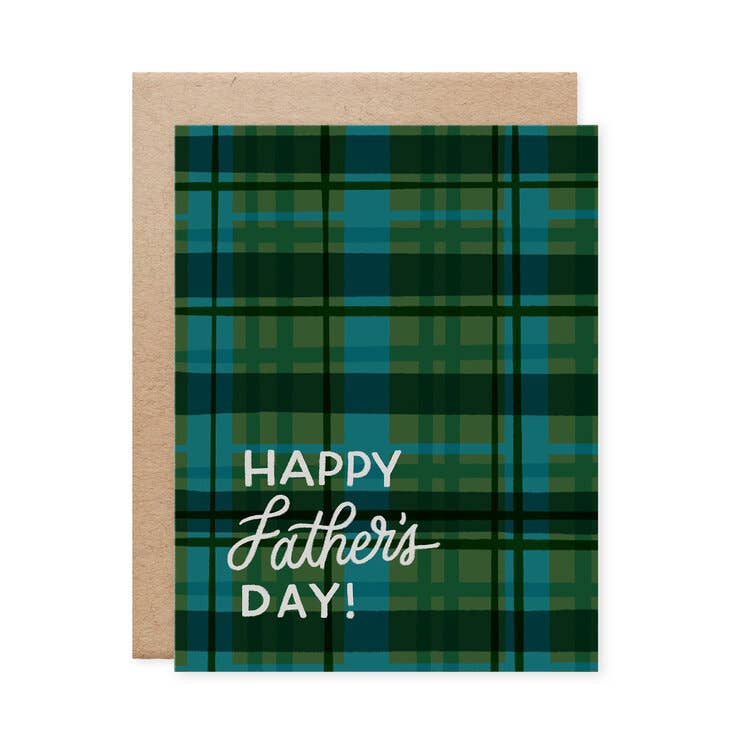 Plaid Happy Father's Day Card