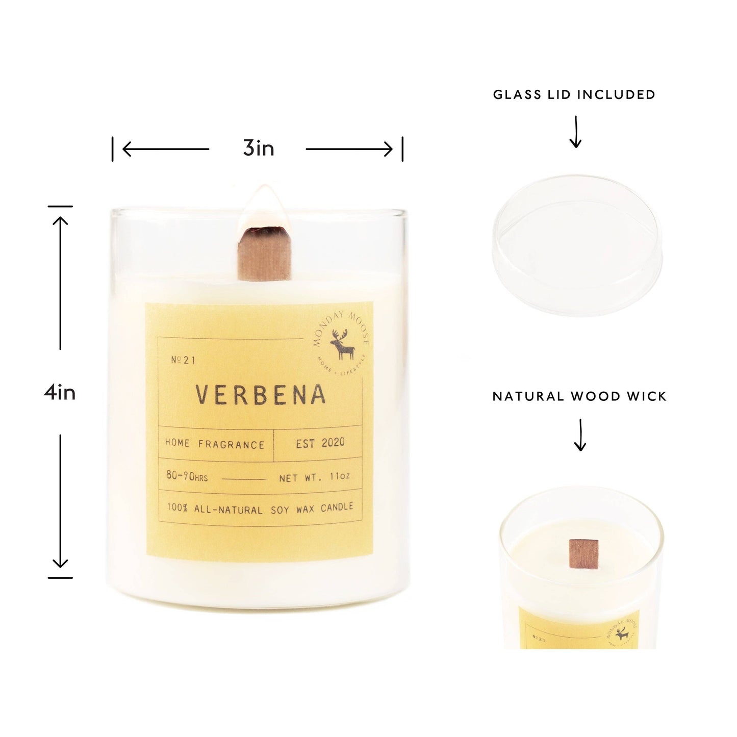 Sun Candle N. 21 (Verbena, 11 oz.)