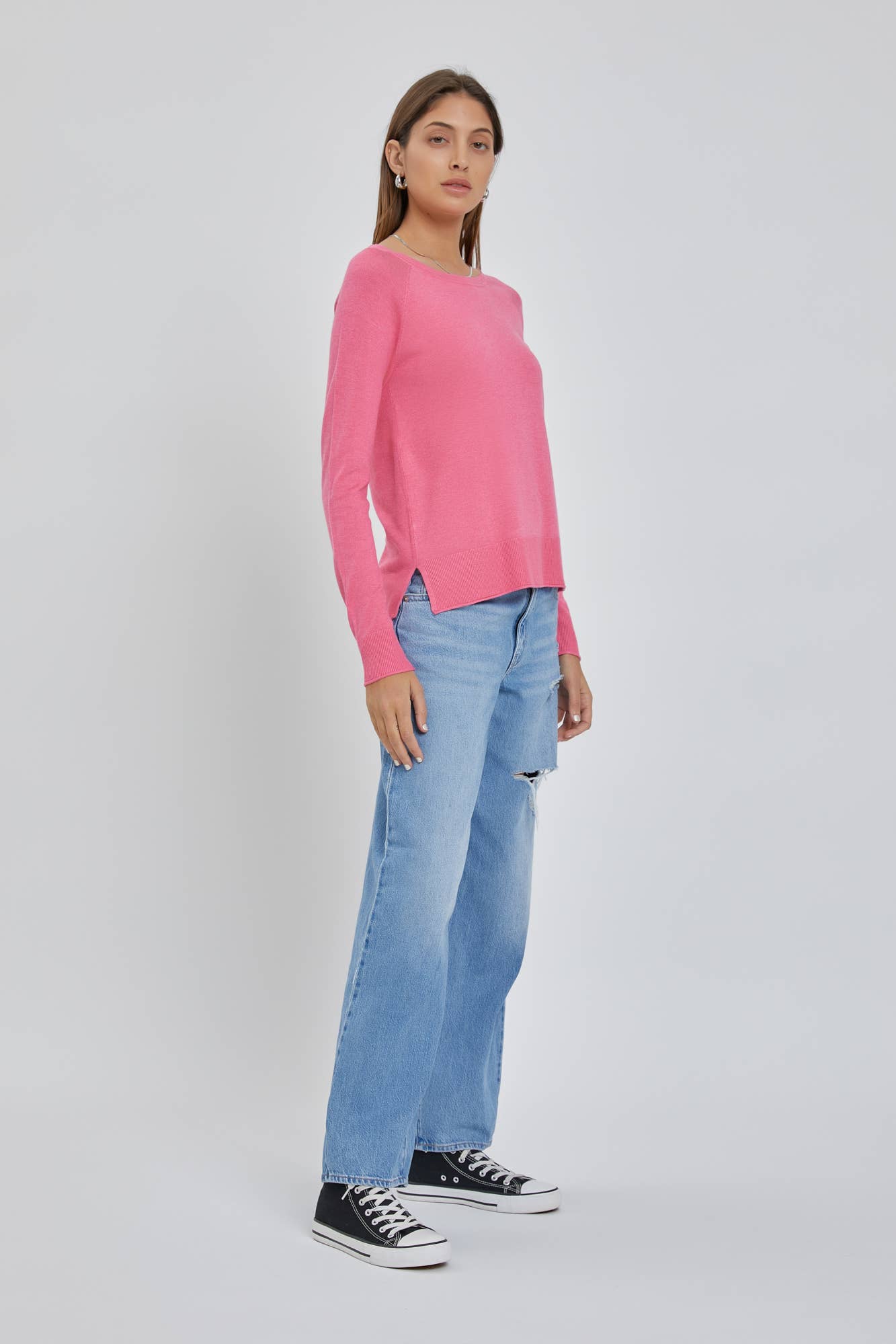 The Camille Sweater: Small / Cobalt