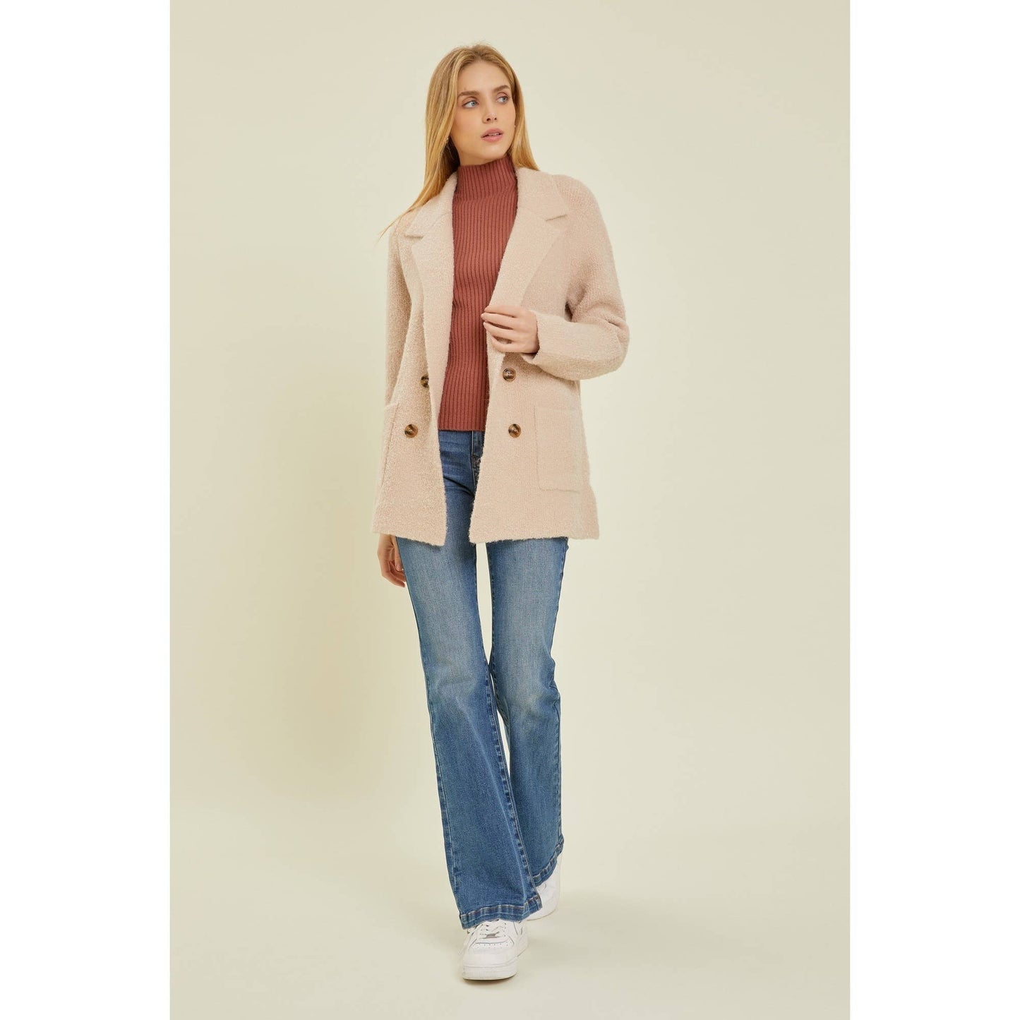 COZY COAT: Camel / M/L