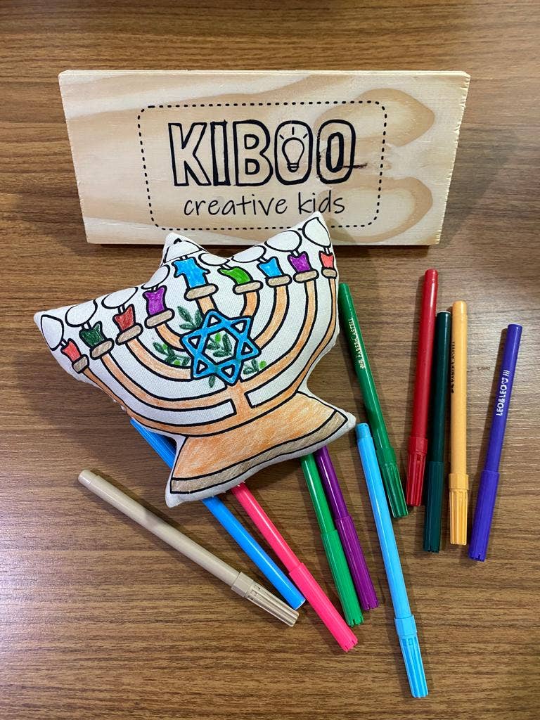 Hannukah Menorah for Coloring