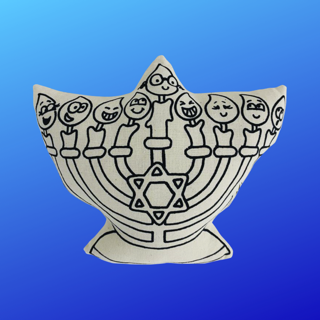 Hannukah Menorah for Coloring